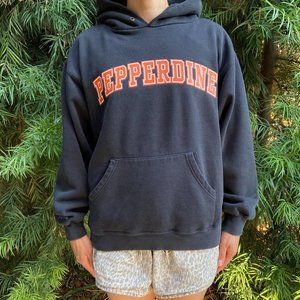 Pepperdine University Black Long Sleeve Pullover Hoodie
